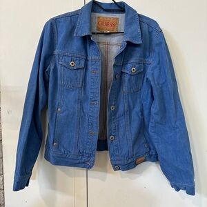 Guess Blue Denim Jacket Size L
